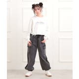 ラインデニムカーゴパンツ | PINK-latte | 詳細画像9 