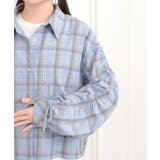 【セットアイテム】起毛チェックシャツ＋ロンT | PINK-latte | 詳細画像5 