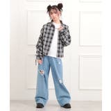 【セットアイテム】起毛チェックシャツ＋ロンT | PINK-latte | 詳細画像11 