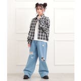 【セットアイテム】起毛チェックシャツ＋ロンT | PINK-latte | 詳細画像12 