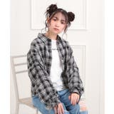 ブラック(219) | 【セットアイテム】起毛チェックシャツ＋ロンT | PINK-latte