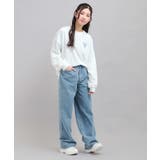 フラワー柄デニムロングパンツ | PINK-latte | 詳細画像9 