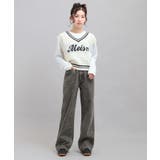 フラワー柄デニムロングパンツ | PINK-latte | 詳細画像13 