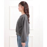 チュール重ねミニ裏毛トレーナー | PINK-latte | 詳細画像2 