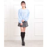 チュール重ねミニ裏毛トレーナー | PINK-latte | 詳細画像16 