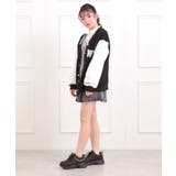 Vネックカレッジアップリケ裏毛カーディガン | PINK-latte | 詳細画像16 