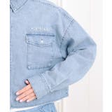 【セットアイテム】短丈デニムシャツ＋ロンT | PINK-latte | 詳細画像6 