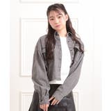 【セットアイテム】短丈デニムシャツ＋ロンT | PINK-latte | 詳細画像15 