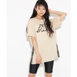 ベージュ(052) | ★ニコラ掲載★【kappa】Tシャツ+サイクルパンツ セット | PINK-latte