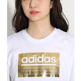 【adidas/アディダス】 シャイニーボックスロゴTシャツ | PINK-latte | 詳細画像4 