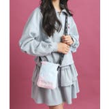パープル(181) | タテ型ファーショルダー | PINK-latte