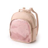 ピンク(071) | 【推し活】7色展開!クリアポケット付きリュック | PINK-latte