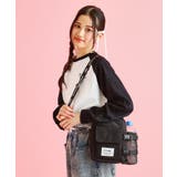 ブラック(019) | ボトルホルダー付きショルダーバッグ | PINK-latte