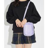 パープル(081) | 【推し活】ビニールウィンドウショルダー | PINK-latte