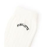 【30cm丈】カレッジロゴルーズソックス | PINK-latte | 詳細画像4 