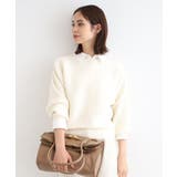 ホワイト(001) | 【洗える】凹凸編地フォルムニット | THE SHOP TK