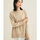 ベージュ(952) | 【体型カバー／ウール混】ハイネックニット | THE SHOP TK