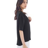 【UVケア/吸水速乾】サテンラインブラウス | THE SHOP TK | 詳細画像2