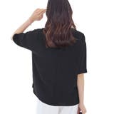 【UVケア/吸水速乾】サテンラインブラウス | THE SHOP TK | 詳細画像3