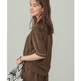 【UVケア/吸水速乾】サテンラインブラウス | THE SHOP TK | 詳細画像6