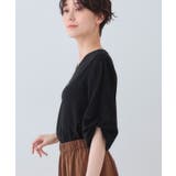 【洗える】タックデザインスリーブ ジャージトップス | THE SHOP TK | 詳細画像2