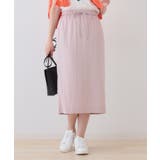 ライトピンク(070) | 【シワになりにくい】コットンライクストレートスカート | THE SHOP TK