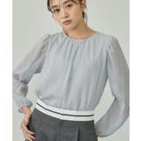 ライトグレー(011) | 【袖コンシャス】シアードットブラウス | THE SHOP TK