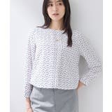 ホワイト(102) | 【通勤/セレモニー】タックデザインブラウス | THE SHOP TK