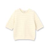 【洗える/コットン】ボーダー柄編みニット | THE SHOP TK | 詳細画像1 