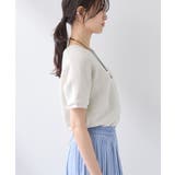 【リネン混】Vネックラメニット | THE SHOP TK | 詳細画像2 