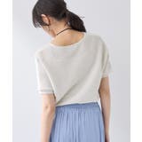 【リネン混】Vネックラメニット | THE SHOP TK | 詳細画像3 
