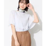 サックスブルー(090) | 【クルーネック】ラメニシアーニット | THE SHOP TK