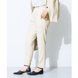 【SETUP可能/快適/シワになりにくい】リネンライクテーパードパンツ | THE SHOP TK | 詳細画像2
