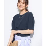 ネイビー(094) | 【洗える/凹凸素材】デザインTシャツ | THE SHOP TK