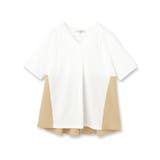【バックシャン/洗える】ドッキングデザイントップス | THE SHOP TK | 詳細画像1
