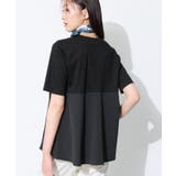 【バックシャン/洗える】ドッキングデザイントップス | THE SHOP TK | 詳細画像3