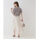 フロッキーフラワーオーガンジースカート | Couture brooch | 詳細画像13