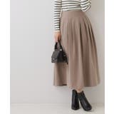 モカブラウン(042) | 【スッキリ見えが叶う】マイクロスエードタックプリーツ | Couture brooch