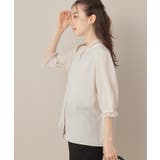 【華やか・大人可愛い・5分袖】エンブロレース前後2WAYブラウス | Couture brooch | 詳細画像7