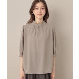 【華やか・大人可愛い・5分袖】エンブロレース前後2WAYブラウス | Couture brooch | 詳細画像50