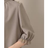 【華やか・大人可愛い・5分袖】エンブロレース前後2WAYブラウス | Couture brooch | 詳細画像55