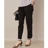 ブラック(019) | 【らくちん・キレイ見え】リボンハイパーストレッチパンツ | Couture brooch