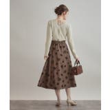 【大人可愛い・リボン取り外し可】前後2WAYラメリブ シアープチフリルニット | Couture brooch | 詳細画像2 