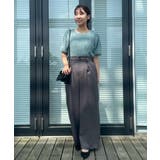 【着映え・5分袖・フェミニン】ラメフェザー半袖ニット | Couture brooch | 詳細画像20