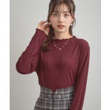 【ほんのりシアー・きれいめ】サステナブル テレコインナートップス | Couture brooch | 詳細画像40