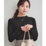 【ほんのりシアー・きれいめ】サステナブル テレコインナートップス | Couture brooch | 詳細画像18