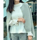 【大人可愛い・きれいめ・通勤】ケーブルカーディガン | Couture brooch | 詳細画像32 