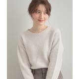 【前後2WAY】スパンコールラメフェザー ニット | Couture brooch | 詳細画像5