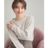 【前後2WAY】スパンコールラメフェザー ニット | Couture brooch | 詳細画像7