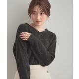 【前後2WAY】スパンコールラメフェザー ニット | Couture brooch | 詳細画像22